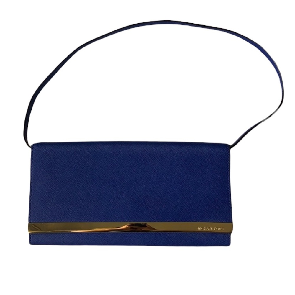 COPY - NWOT Michael Kors Royal Blue and Gold Purse